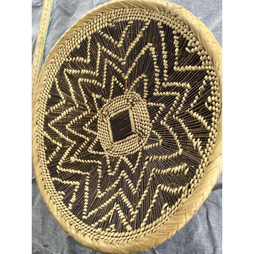Vintage Traditional Handmade African Binga Woven Hanging Wall Decoration 13”